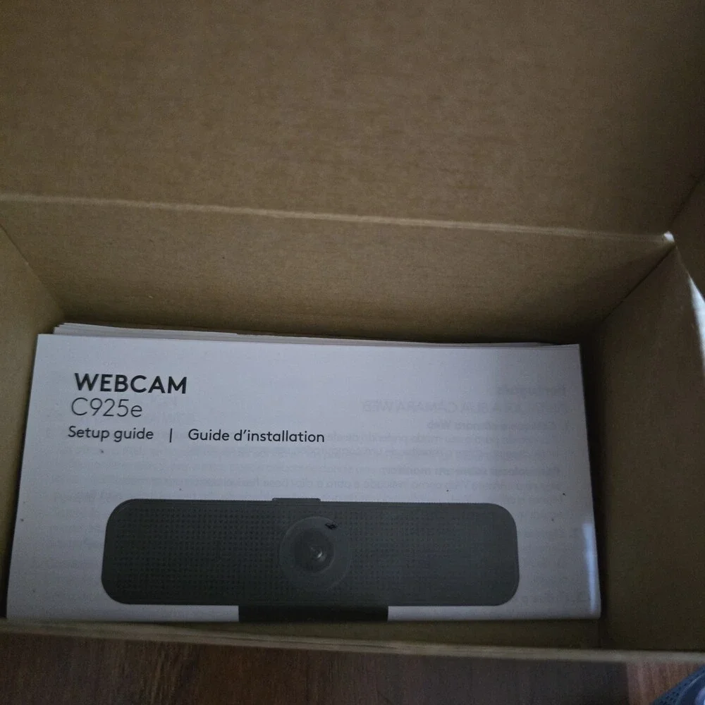 Logitech C925e HD 1080p USB Webcam W/ Built-In Mic Versatile Mounting Clip